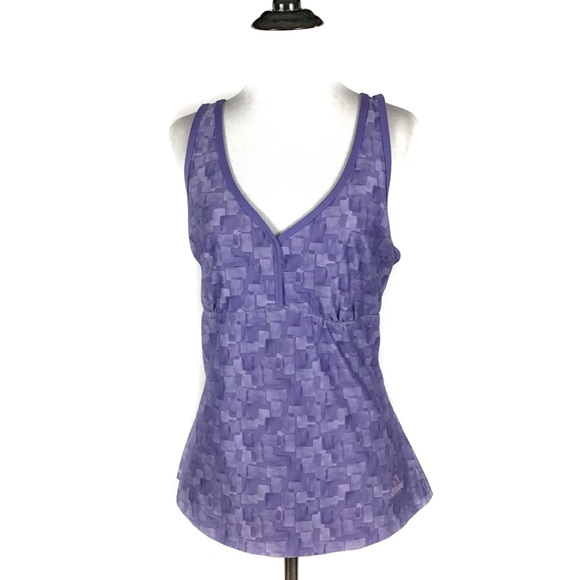 Adidas Tops - Adidas ClimaLite XCross Purple Workout Gym Top XL